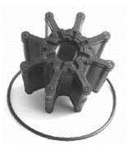 CEF impeller ø11,4xø66,5x50,6mm - 8 bladen - Impellers - Bij ons vaart ...